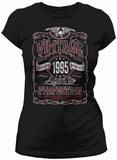 Vintage 1995 Aged to Perfection Women's t-shirt - Black / Red Print