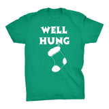 Well Hung Stocking Christmas t-shirt - Kelly