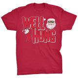 Well Hung Santa Stocking Christmas t-shirt - Red