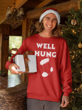 Well Hung Stocking Christmas long sleeve shirt - additional product image