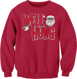 Well Hung Santa Stocking Christmas sweatshirt - Red