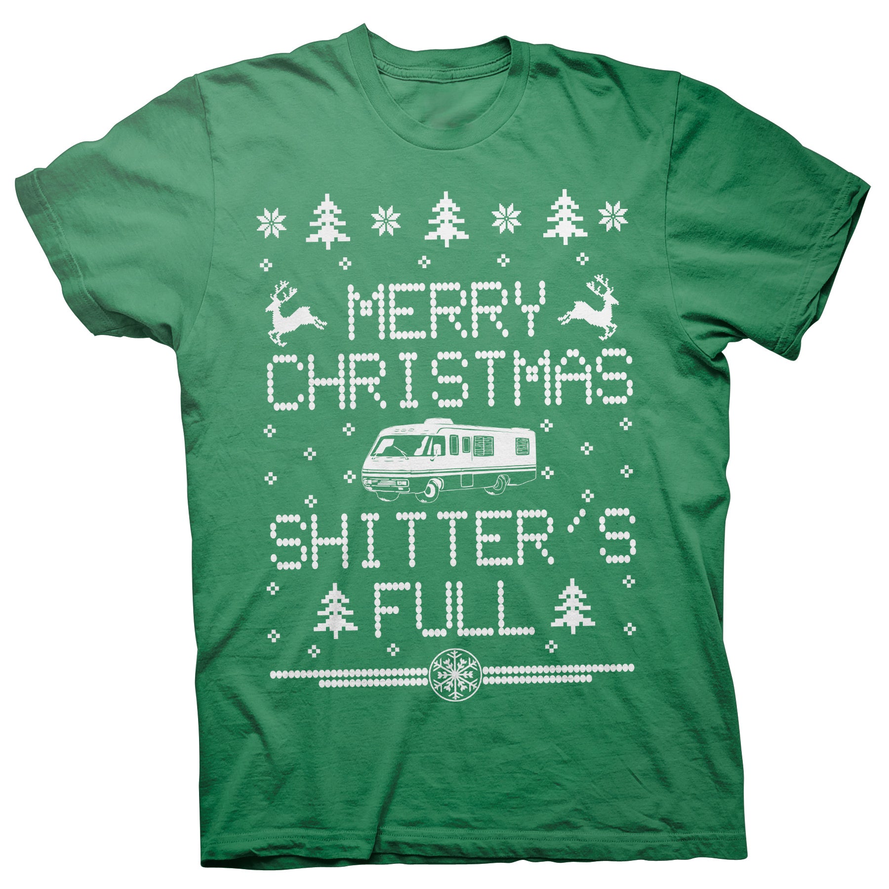 T-Shirt - Kelly - Shitter's Full RV Christmas design