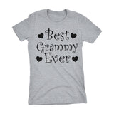 Best GRAMMY Ever - Hearts 001LDS - Mother's Day Grandmother Ladies Fit T-shirt