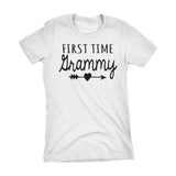 First Time GRAMMY - Mother's Day Grandmother Gift Ladies Fit T-shirt