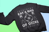 Eat a Bag of Dicks Funny Christmas sweatshirt - additional product image