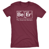 Beer Elements women shirt in Maroon