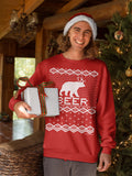 Bear Deer Beer Funny Christmas long sleeve shirt - additional product image