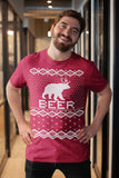 Bear Deer Beer Funny Christmas t-shirt - additional product image