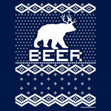 Bear Deer Beer Funny Christmas t-shirt - additional product image
