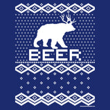 Bear Deer Beer Funny Christmas long sleeve shirt - additional product image