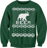 Bear Deer Beer Funny Christmas sweatshirt - Forest