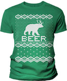 Bear Deer Beer Funny Christmas t-shirt - Kelly