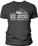 Big Bucks Landscape Men's hunting t-shirt - Dark Heather
