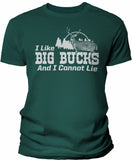 Big Bucks Landscape Men's hunting t-shirt - Forest Green