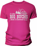 Big Bucks Landscape Men's hunting t-shirt - Heliconia