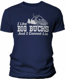 Big Bucks Landscape Men's hunting t-shirt - Navy