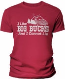 Big Bucks Landscape Men's hunting t-shirt - Red