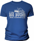 Big Bucks Landscape Men's hunting t-shirt - Royal