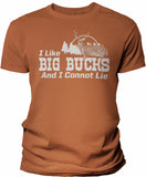 Big Bucks Landscape Men's hunting t-shirt - Texas Orange