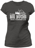 Big Bucks Landscape Women's hunting t-shirt - Dark Heather