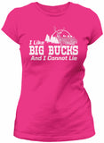 Big Bucks Landscape Women's hunting t-shirt - Heliconia