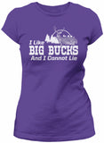 Big Bucks Landscape Women's hunting t-shirt - Purple