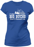 Big Bucks Landscape Women's hunting t-shirt - Royal