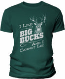 Big Bucks Vintage Men's hunting t-shirt - Forest Green