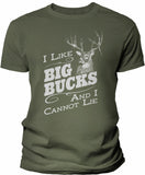 Big Bucks Vintage Men's hunting t-shirt - Military Green