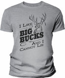 Big Bucks Vintage Men's hunting t-shirt - Sport Grey