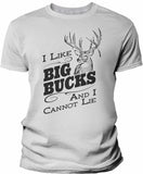 Big Bucks Vintage Men's hunting t-shirt - White