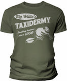 Big Willies Taxidermy men shirt in Military Green