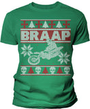 BRAAP Dirt Bike Motocross Christmas t-shirt - Irish Green