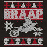 BRAAP Dirt Bike Motocross Christmas sweatshirt - additional product image
