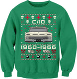 1960-1966 Chevy C10 Grumpy Christmas sweatshirt - Kelly