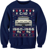 1960-1966 Chevy C10 Grumpy Christmas sweatshirt - Navy