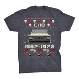 1967-1972 Chevy C10 Glamour Christmas t-shirt - Dark Heather