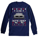 1973-1987 Chevy C10 Square Body Christmas long sleeve shirt - Navy