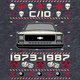 1973-1987 Chevy C10 Square Body Christmas t-shirt - additional product image