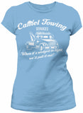 Camel Towing women shirt in Carolina Blue