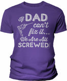 If Dad Can't Fix It shirt in Purple