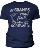 If Gramps Can't Fix It shirt in Navy