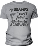 If Gramps Can't Fix It shirt in Sport Grey