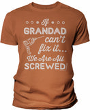 If Grandad Can't Fix It shirt in Texas Orange