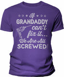If Grandaddy Can't Fix It shirt in Purple