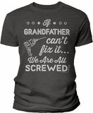 If Grandfather Can't Fix It shirt in Dark Heather