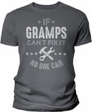 If Gramps Can't Fix It shirt in Charcoal