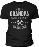 If Grandpa Can't Fix It shirt in Black