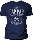 If PapPap Can't Fix It shirt in Navy
