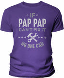 If PapPap Can't Fix It shirt in Purple